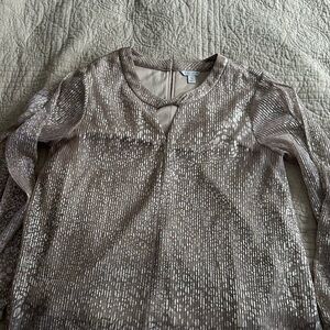 Cato Shimmering Metallic Blouse
